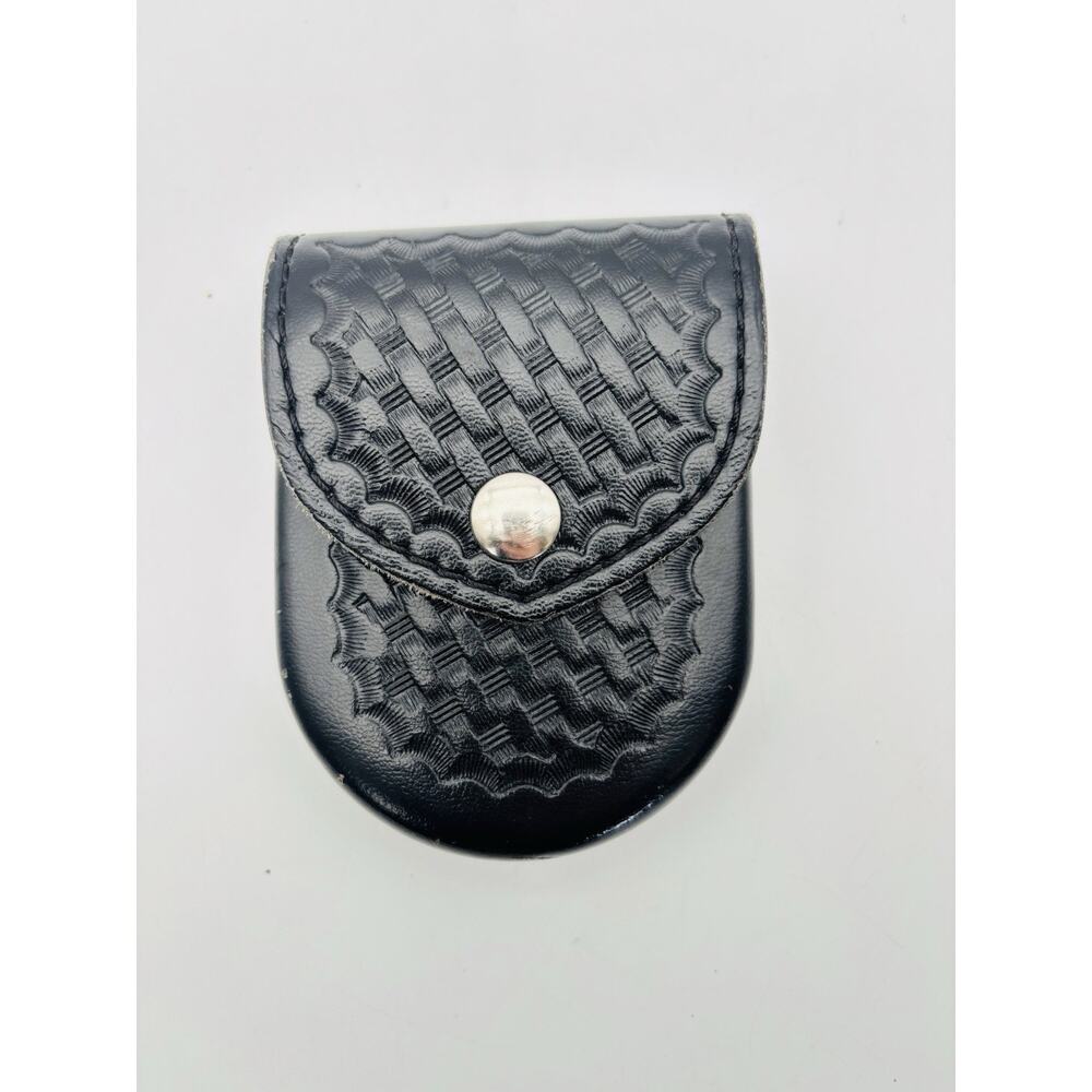 Safariland Black Basket Weave Handcuff Pouch Very Good Condition